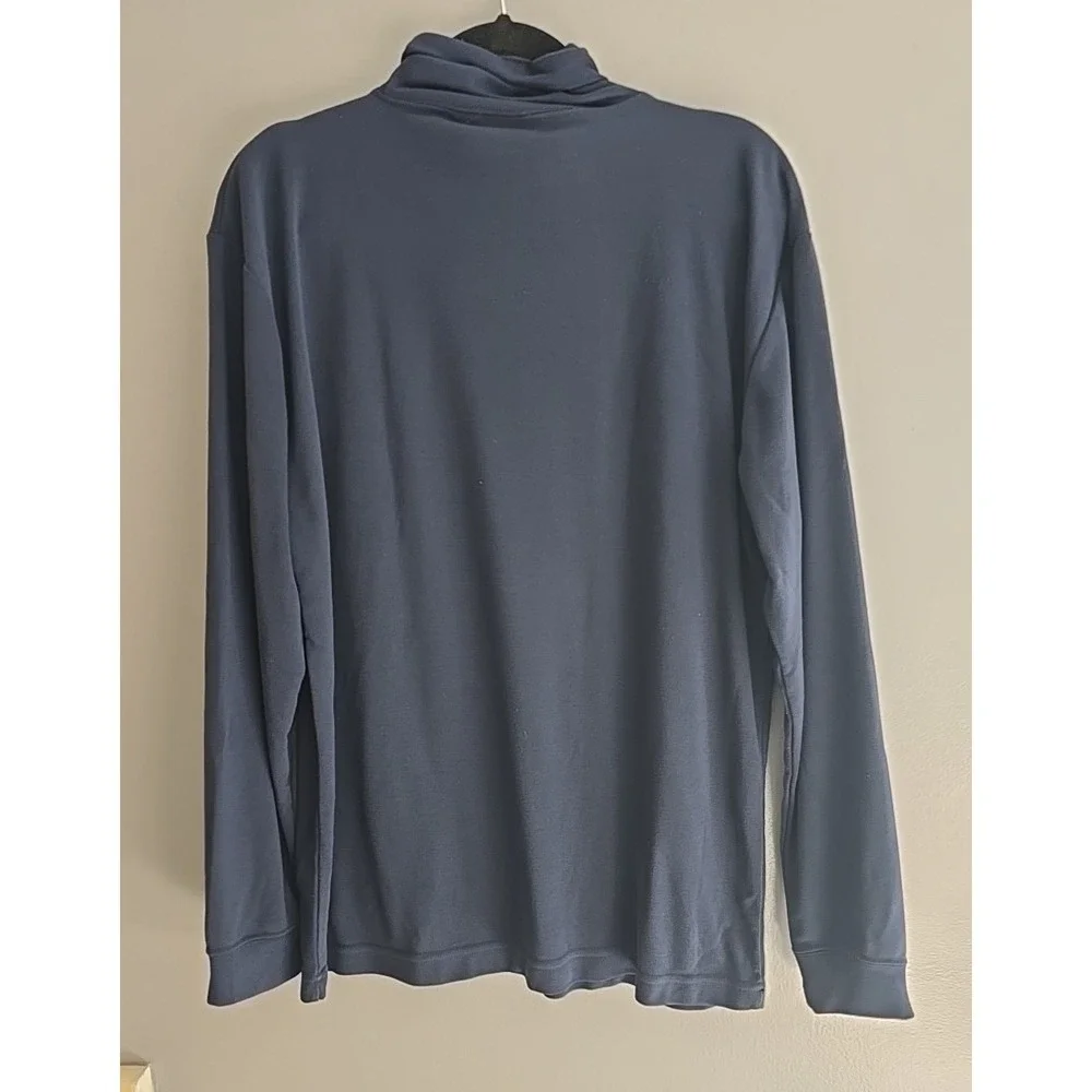 Vtg The North Face Blue Turtleneck Long Sleeve Pullover Men's Size Medium‎